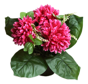 KOMPOZYCJA BUKIETOWA W DONICY- 3 KWIATY 