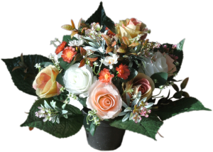 KOMPOZYCJA BUKIETOWA W DONICY – 10 RÓŻ