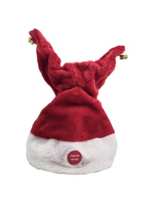 TAŃCZĄCA CZAPKA MIKOŁAJA 35 CM 